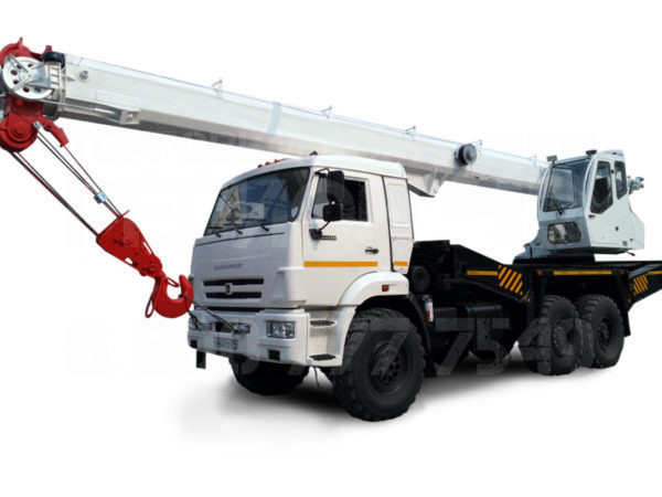 Купить Автокран КамАЗ КС-55733-26 6x6 и другую дорожную, коммунальную, строительную спецтехнику в Торговом Доме «Регион 45».