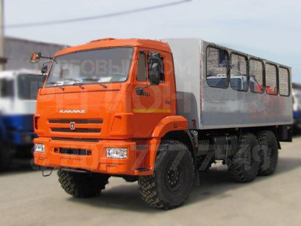 Купить Вахтовый автобус Камаз 43502-3036 и другую дорожную, коммунальную, строительную спецтехнику в Торговом Доме «Регион 45».