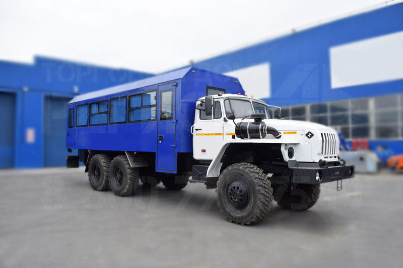 Купить Вахтовый автобус УРАЛ 4320-1916-40И03 и другую дорожную, коммунальную, строительную спецтехнику в Торговом Доме «Регион 45».