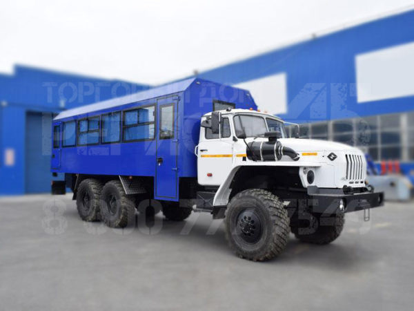 Купить Вахтовый автобус УРАЛ 4320-1916-40И03 и другую дорожную, коммунальную, строительную спецтехнику в Торговом Доме «Регион 45».