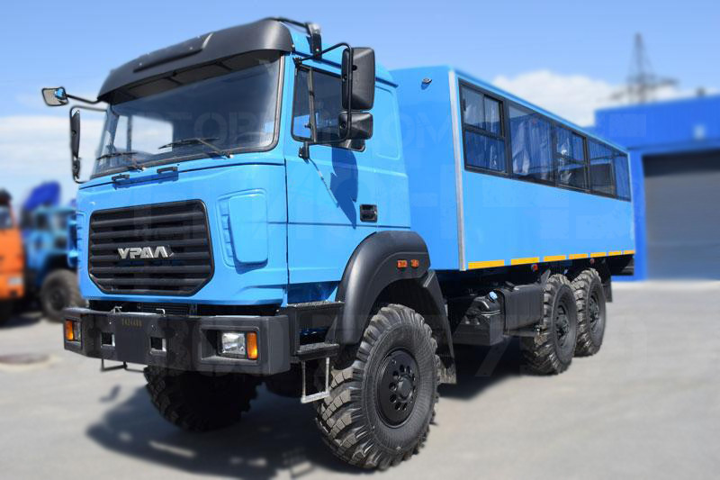 Купить Вахтовый автобус УРАЛ 3255-3013-79Е5 и другую дорожную, коммунальную, строительную спецтехнику в Торговом Доме «Регион 45».