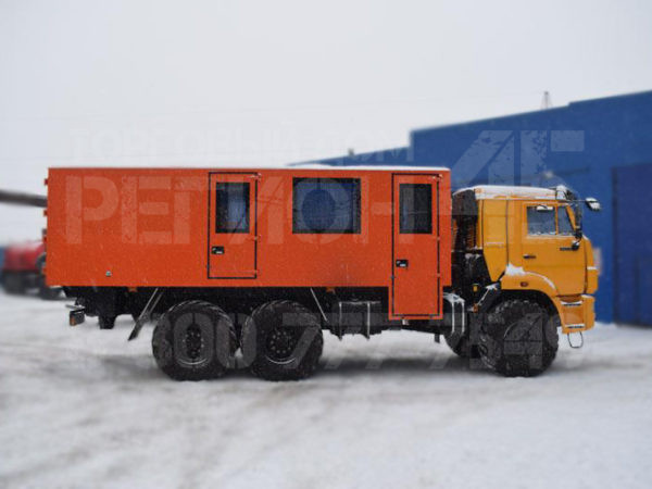 Купить Вахтовый автобус Камаз 43502-3036 и другую дорожную, коммунальную, строительную спецтехнику в Торговом Доме «Регион 45».